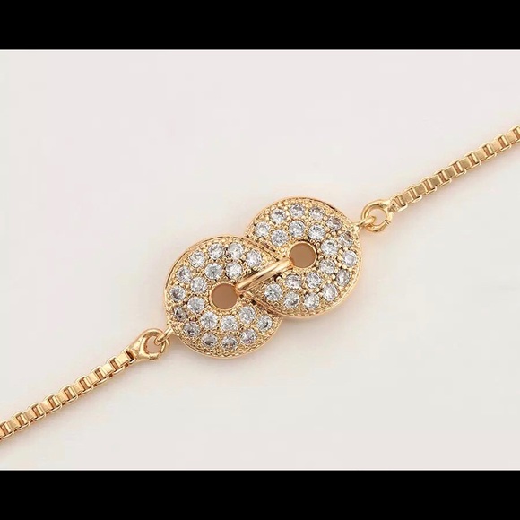 BRACELETS Gold 18k plated 8-word. BRAND NEW - Picture 3 of 6